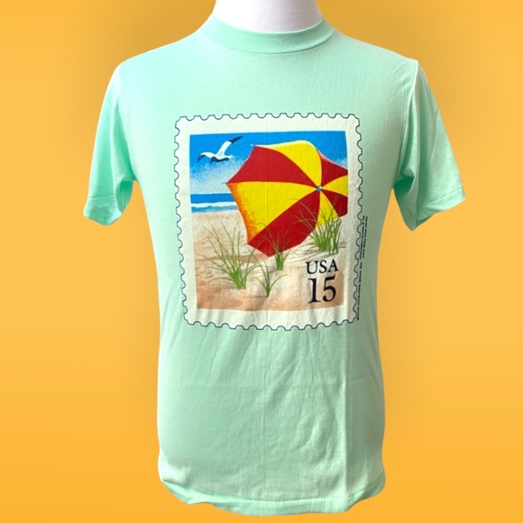 1990 Vintage United States Postal Service Stamp 15 Tee - Picture 1 of 16